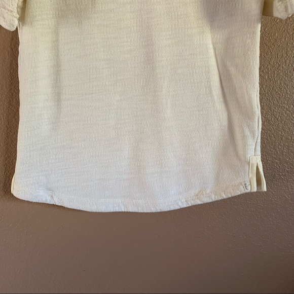 Woolrich Cream Textured Top Size Large - Picture 6 of 10